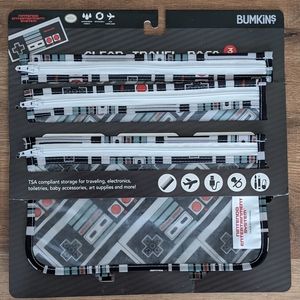 Bumkins X Nintendo TSA clear front pouches